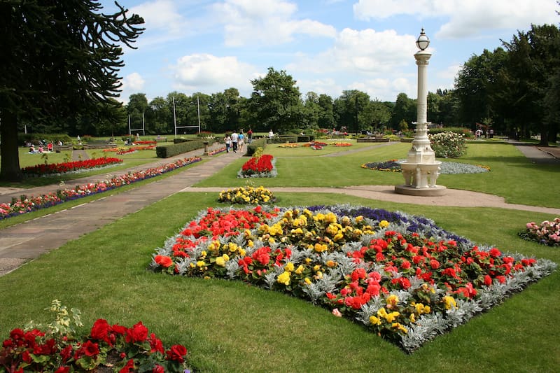 Congleton Park flowerbed