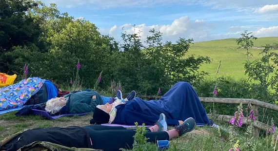 Evening Meditation, Deep Rest and Tea in Nature at Teggβs Nose - April