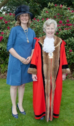 Hilda Gaddum and Mrs Jane Gaddum as her Mayoress.