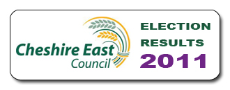 Results home page of the 2011 Cheshire East Council elections
