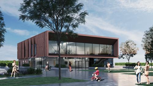 Artist's impression of new history centre in Crewe