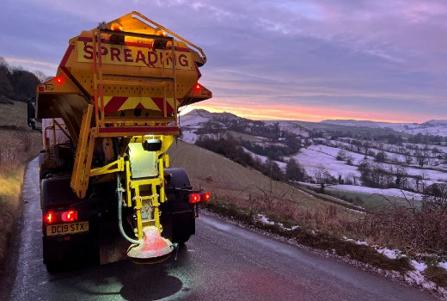 Gritting the roads