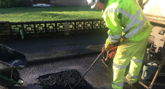 Potholes repairs in Congleton